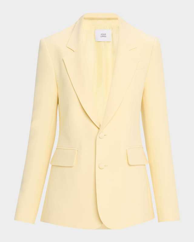 Harris Silk-Wool Single-Breasted Blazer